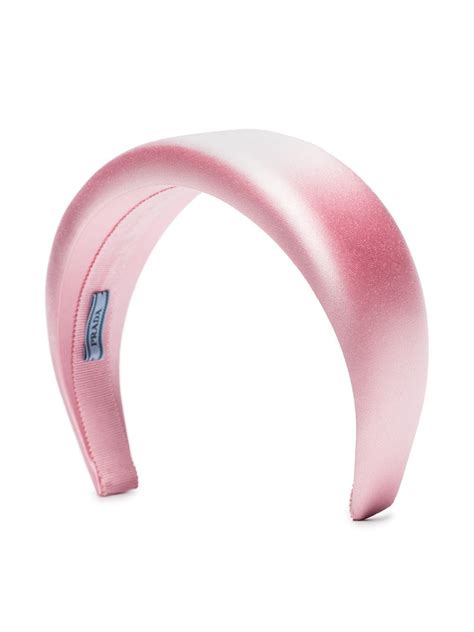 prada pink large silk satin headband|Petal Pink Satin Headband .